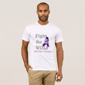 T-shirt Combattez le loup ! Soutenez la conscience de (Devant entier)