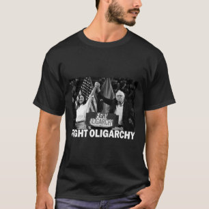 T-shirt Combattez l'oligarchie Bernie Sanders et Aoc Liber