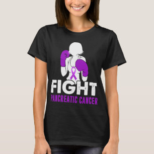 T-shirt combattre cancer du pancréas femmes guerrière