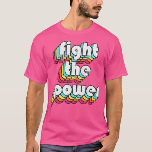 T-shirt Combattre la conception Power Black Power Retro