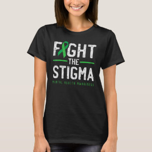 T-shirt Combattre la stigmatisation Ruban vert de sensibil