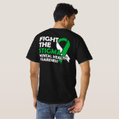 T-shirt Combattre La Stigmatisation. Sensibilisation à la (Dos entier)