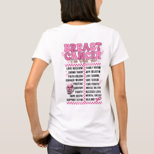 T-shirt Combattre le cancer du sein Tour Survivante du can