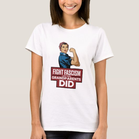 T-shirt Combattre Le Fascisme Comme Vos Grands-Parents L'O (Devant)