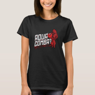T-shirt Combattre le poisson Siamese Aqua Combat