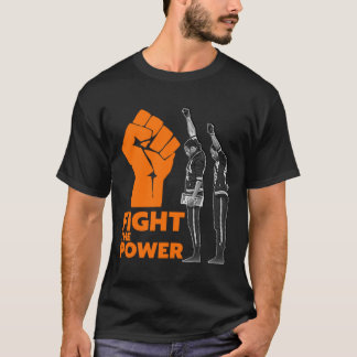 T-shirt COMBATTRE LE POUVOIR Black Power Salute Jeux Olymp