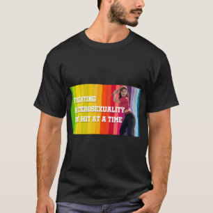 T-shirt combattre l'hétérosexualité un à la fois Premium