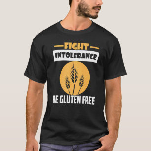 T-shirt Combattre l'intolérance être sans gluten Blé sans 