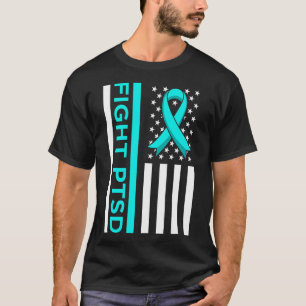 T-shirt Combattre Ptsd Sensibilisation Au Stress Drapeau U