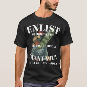 T-SHIRT COMBATTRE TRUMP ENRÔLER PLANT JARDIN DE LA VICTOIR