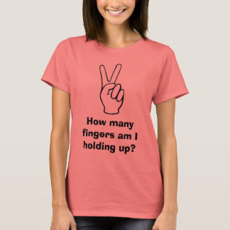 T-shirt Combien de doigts dois-je tenir ?