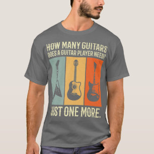 T-shirt combien de guitares un guitariste a-t-il besoin ju
