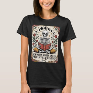 T-shirt Combien de nuits à lire Meme 6 7 Amoureux de livre