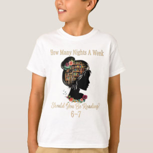 T-shirt Combien de nuits de lecture 67 Meme drôle Six Sept