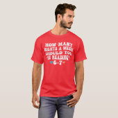 T-shirt Combien de nuits de lecture 67 Meme drôle Six Sept (Devant entier)