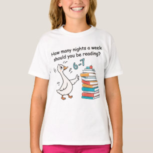 T-shirt Combien de nuits par semaine devriez-vous lire 6-7