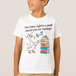 T-shirt Combien de nuits par semaine devriez-vous lire 6-7