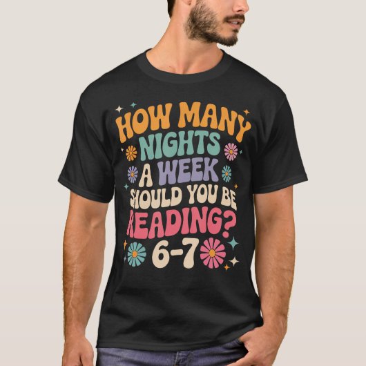 T-shirt Combien de soirées par semaine devriez-vous consac (Devant)