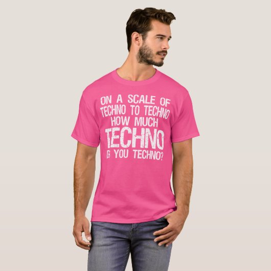 T-shirt Combien De Techno Vous Techno - Edm (Devant entier)