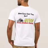 T-shirt Combien rapidement pouvez-vous aller ? (Dos)