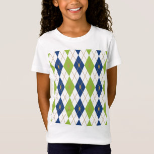 T-Shirt Combinaison de couleurs de losange 4