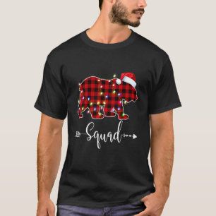 T-shirt Combinaison de pyjama à lumières de Noël Squad B c