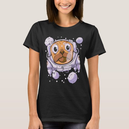 T-shirt Combinaison spatiale d'astronaute Planètes spatial (Devant)