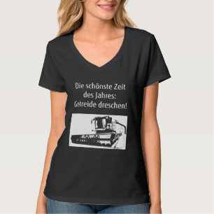 T-shirt Combiner Harvester Farmer Farmer Agriculture Grain