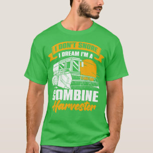 T-shirt Combiner un conducteur de moissonneuse agricole fe