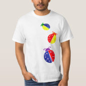 T-shirt combos couleur ladybug (Devant)