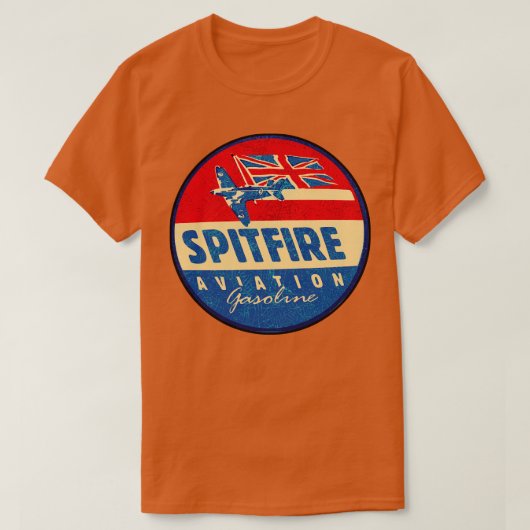 T-shirt Combustible de l'aviation Spirfire (Design devant)