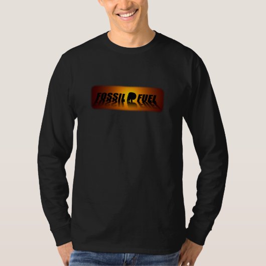 T-shirt combustible fossile (Devant)