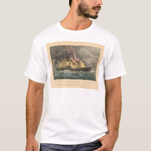 T-shirt Combustion du Golden Gate de paquebot (0144A)