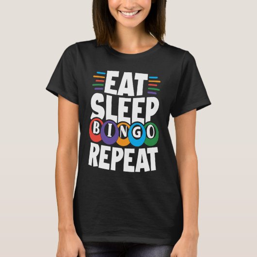 T-shirt Come On Caller Make Me Holler Bingo Bingo Queen (Devant)
