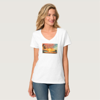 T-shirt Come Out to the Coast Women's V-Neck