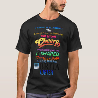 T-shirt Comédie de mon canapé en simili cuir fille famille