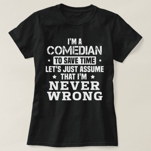 T-shirt Comédien (Design devant)