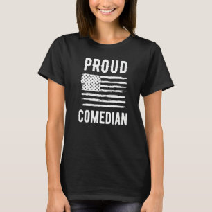 T-shirt Comédien fier de sa profession Drapeau américain P