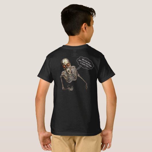 T-shirt Comédien Stand Up Funny Skeleton (Dos entier)