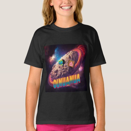 T-shirt comète spatiale oumuamua juste en passant par l'al (Devant)