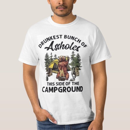 T-shirt Comground le plus ivre d'Asshols (Devant)