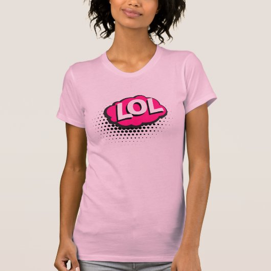 T-shirt Comic Book LOL Text Bubble  (Devant)