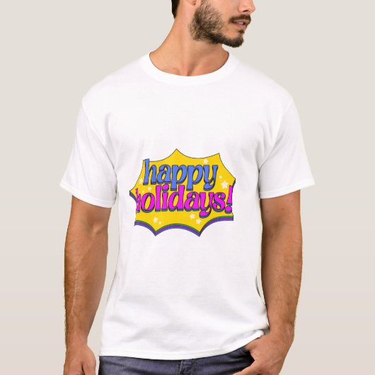 T-shirt Comic Book Style Joyeux vacances (Devant)