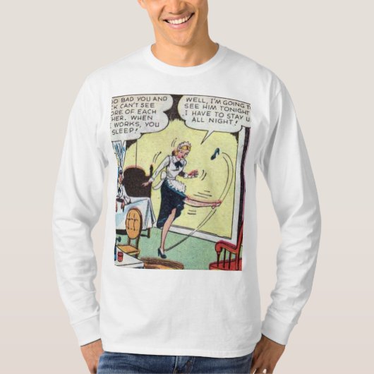 T-shirt Comic vintage classique (Devant)