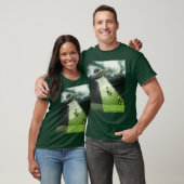 T-shirt Comical UFO Enduction de vache (Unisexe)