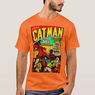 T-Shirt Comics CAT-MAN des Années 1940