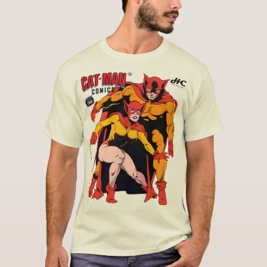 T-Shirt Comics Classiques de CAT-MAN (Devant)