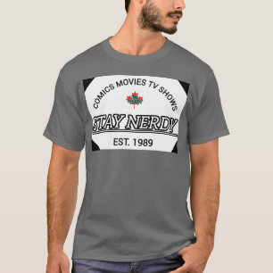T-shirt Comics FilmsV Spectacles Stay Nerdy Est 1989 famil