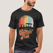 T-shirt Comin' In Hot Pontoon Boat Boating Lake Canoeing (Devant)