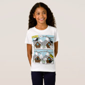 T-Shirt Comique de sécurité d'abord (Devant entier)